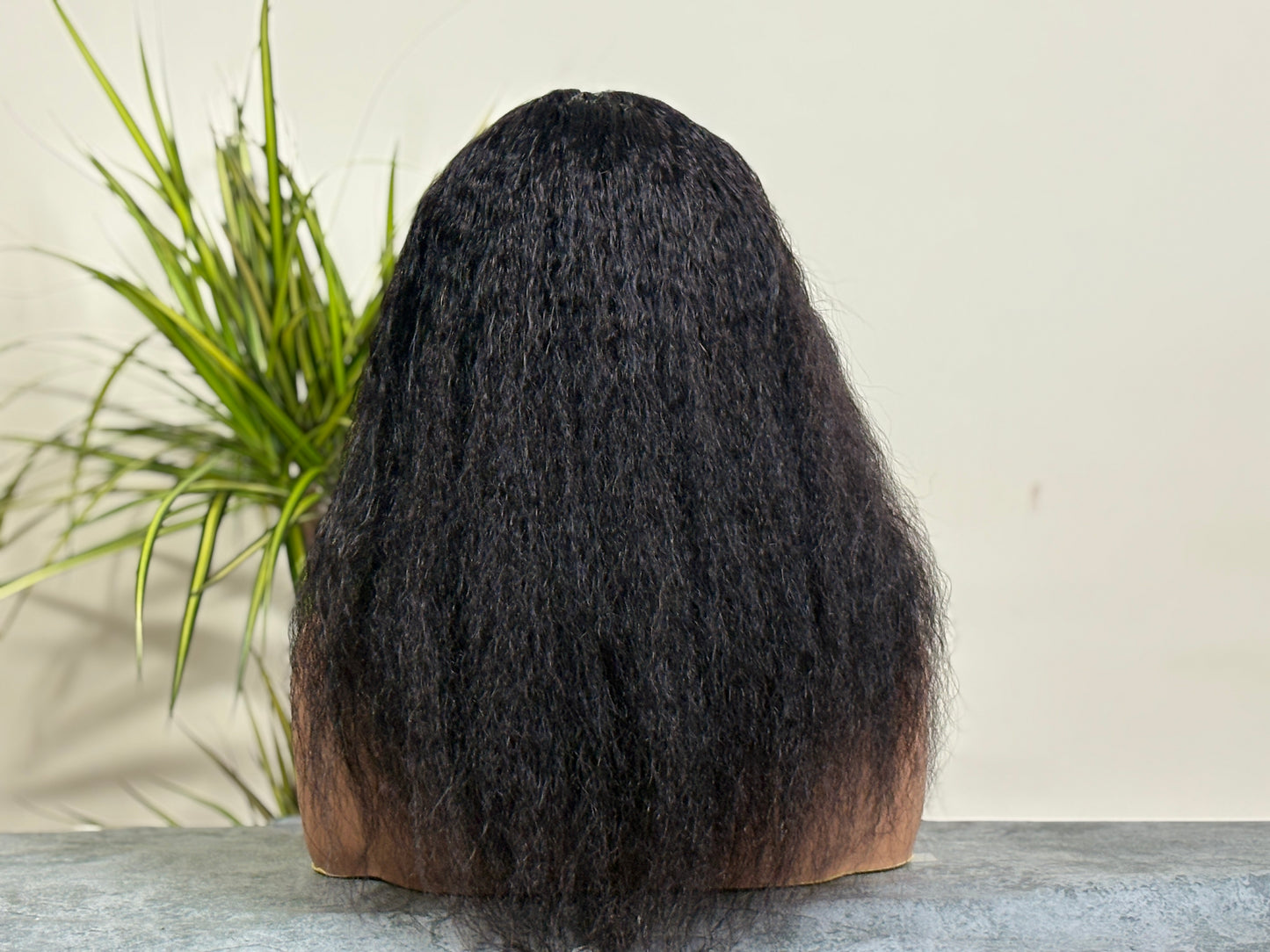 Kinky straight Human Hair Wig
