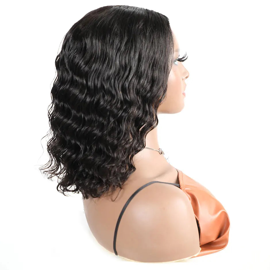 Wear And Go Glueless Wig Body Wave Bob Wig Human Hair Glueless Wig 4x4 Pre-cut Preplucked Lace Closure Wigs for Women